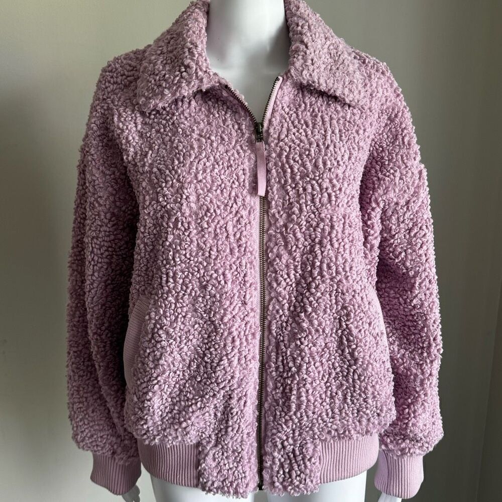 Universal Thread Purple Sherpa Bomber Jacket Size M